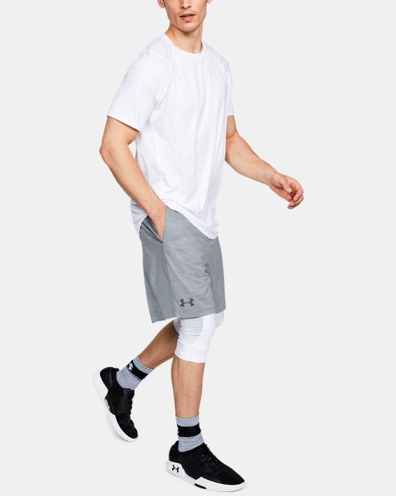 Men's UA MK-1 Twist Shorts, Gray, pdpMainDesktop image number 2